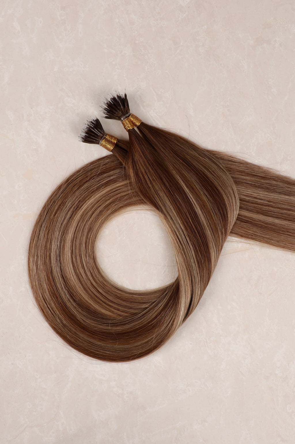 Human Hair Extensions. Mocha Melt