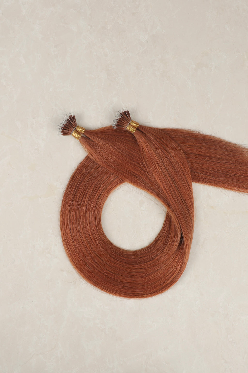 Human Hair Extensions. Copper