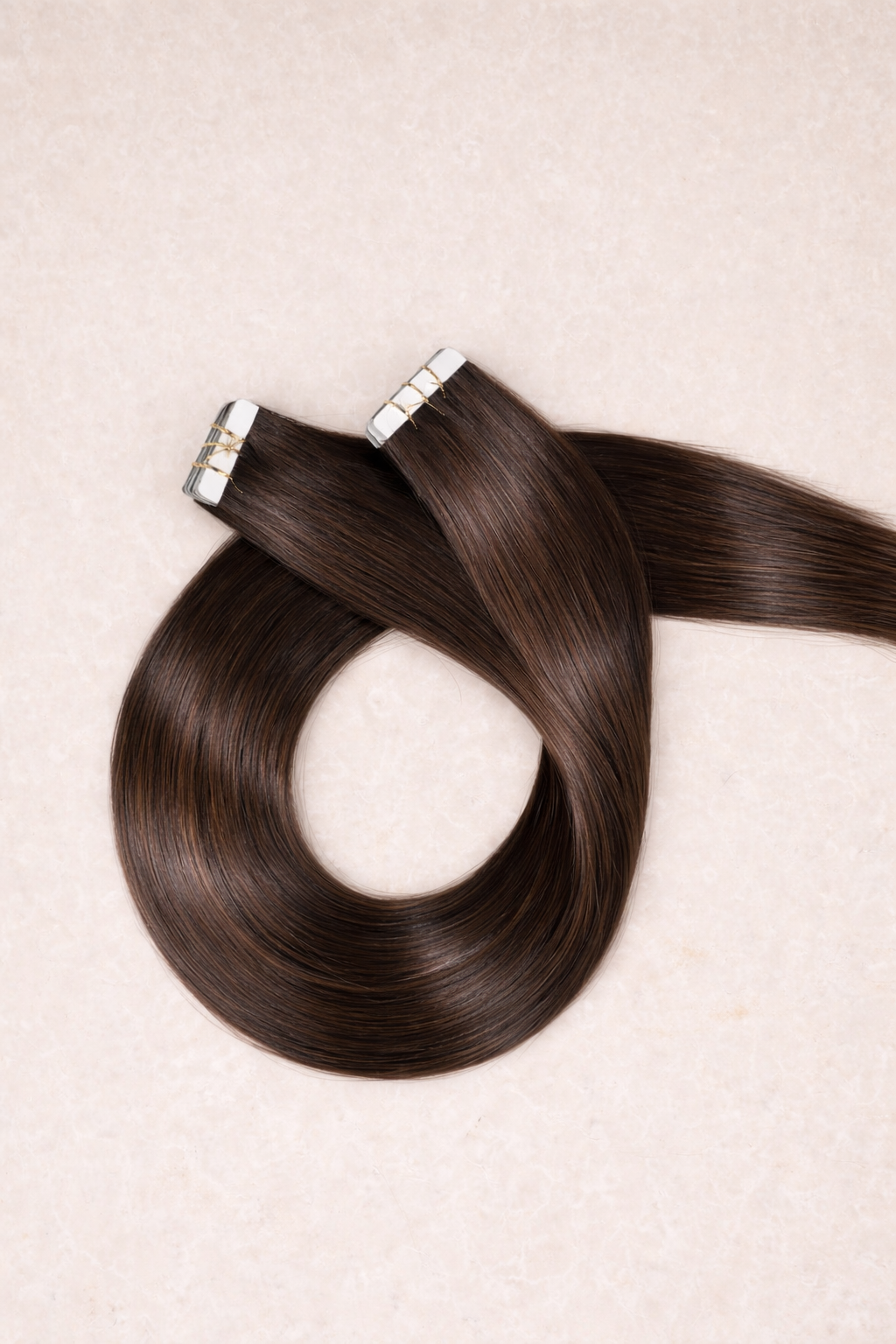 Human Hair Extensions. Caramel Swirl
