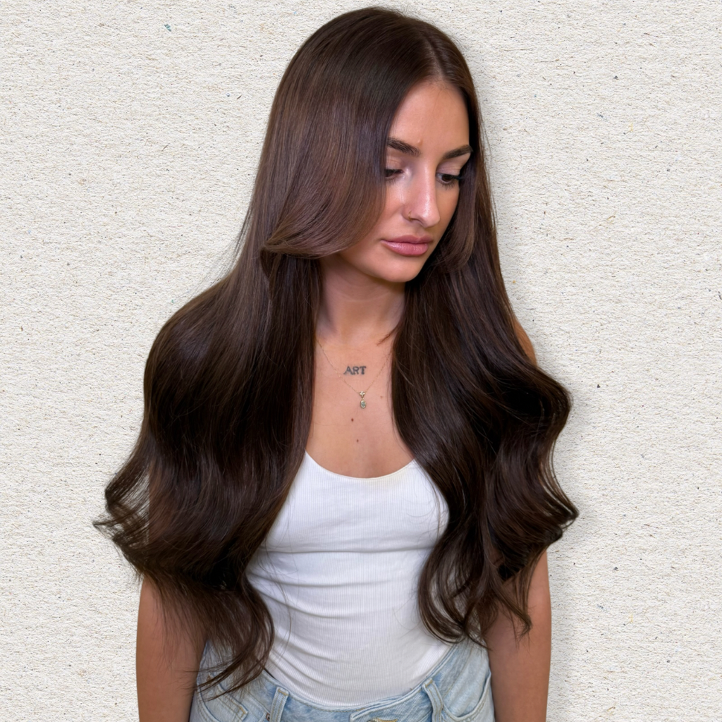 Human Hair Extensions. Chocolate