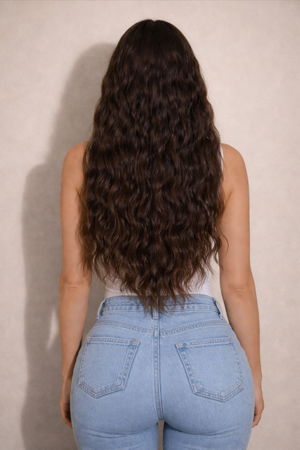 Human Hair Extensions. Espresso