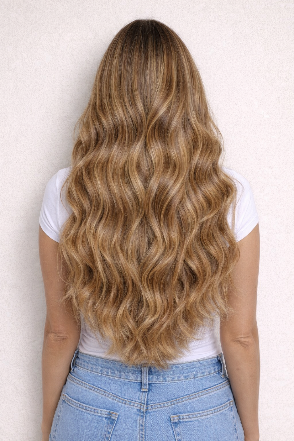 Human Hair Extensions. Highlight Bronde