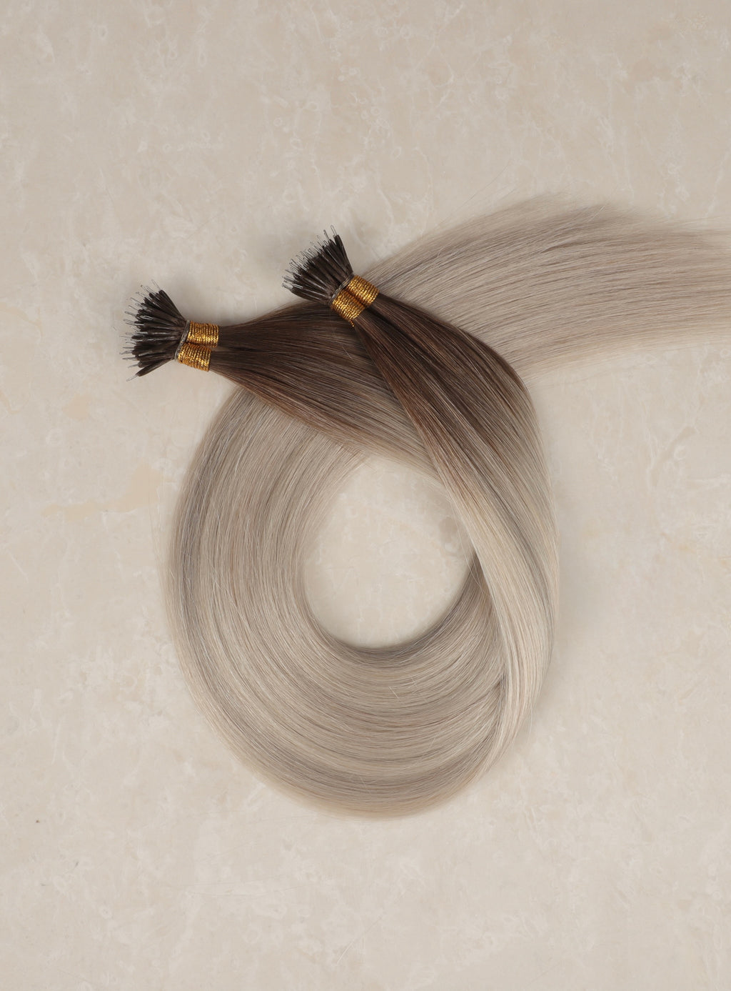 Human Hair Extensions. Rooted Snowflake