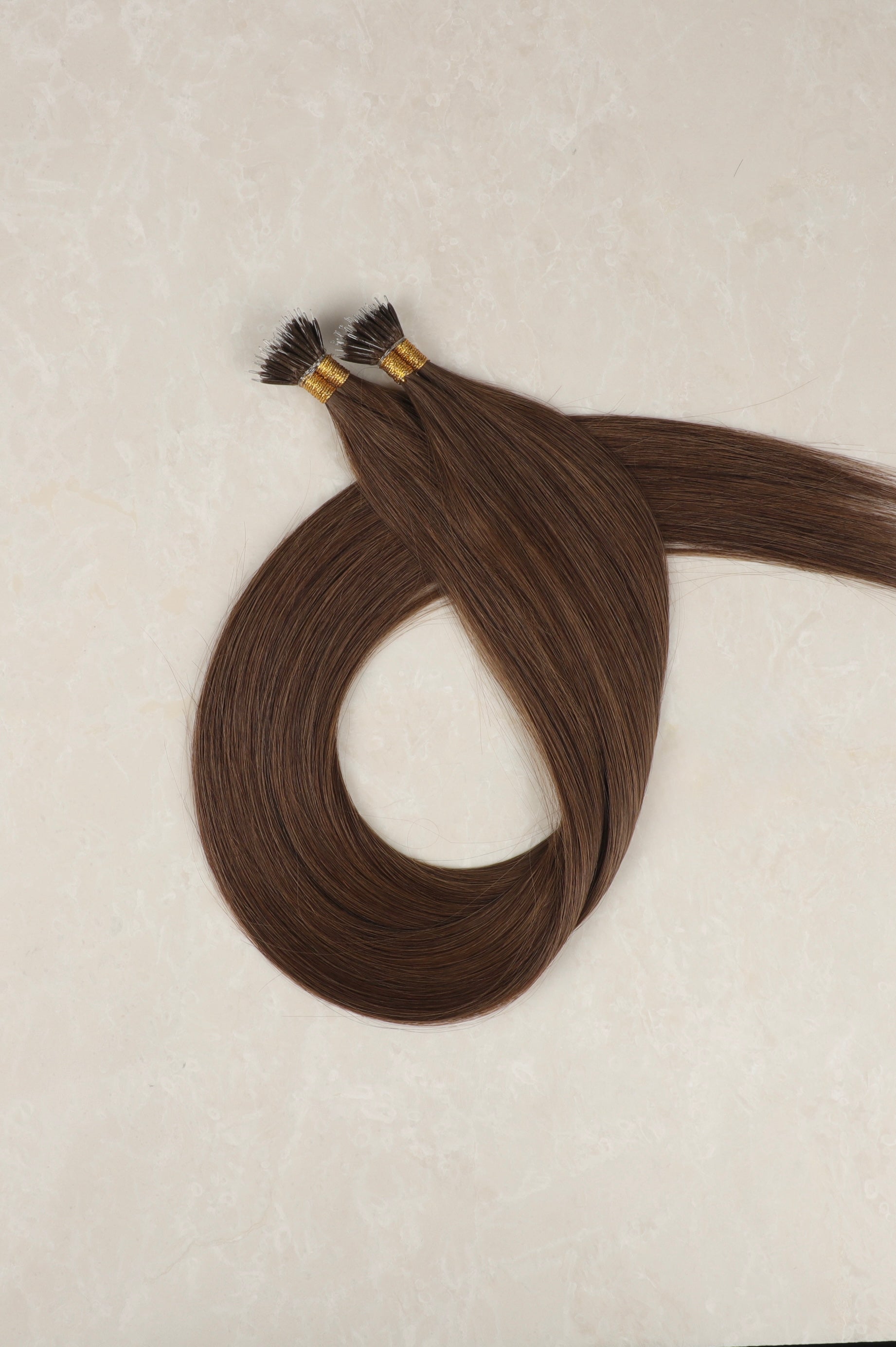 Human Hair Extensions. Mid Ash Brown