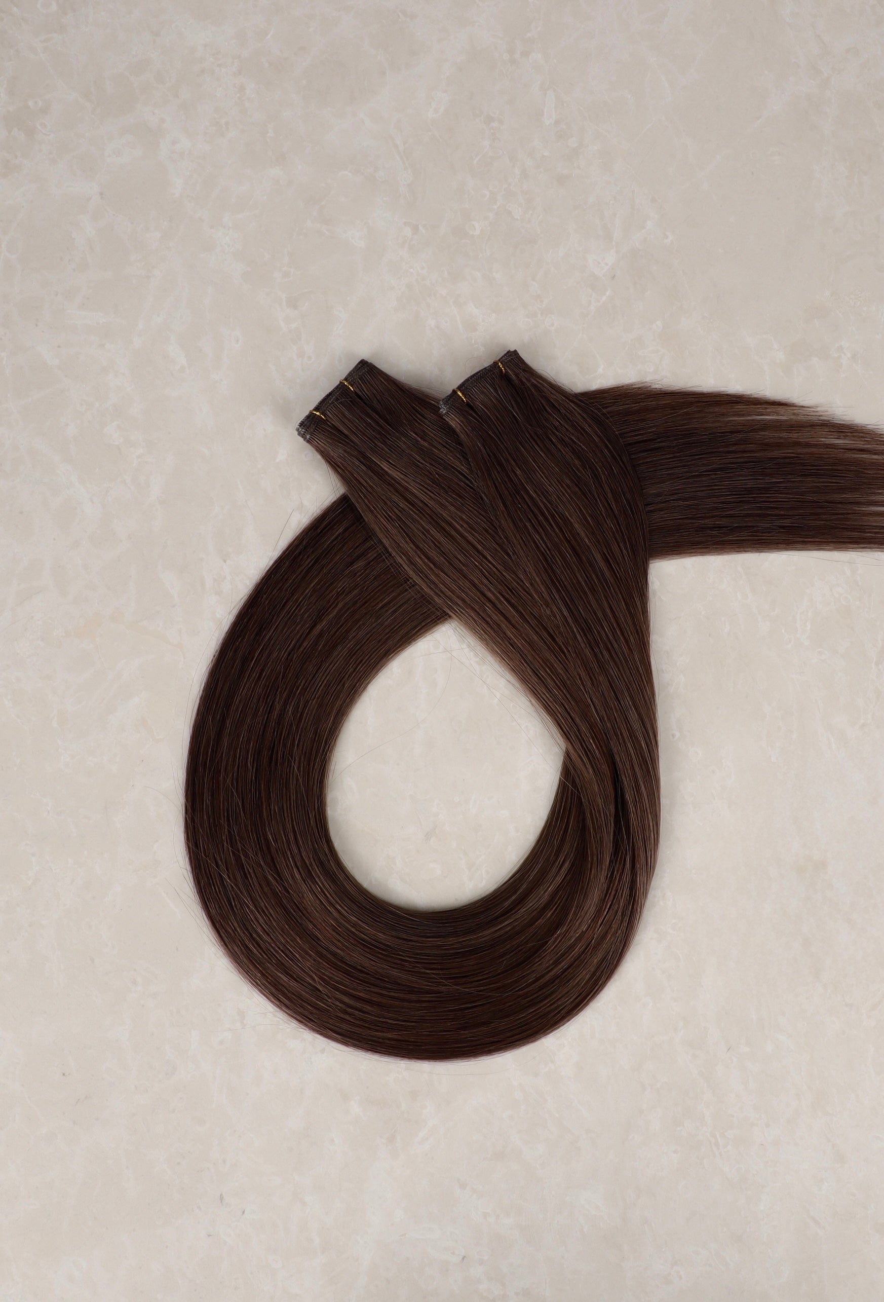 Human Hair Extensions. Espresso