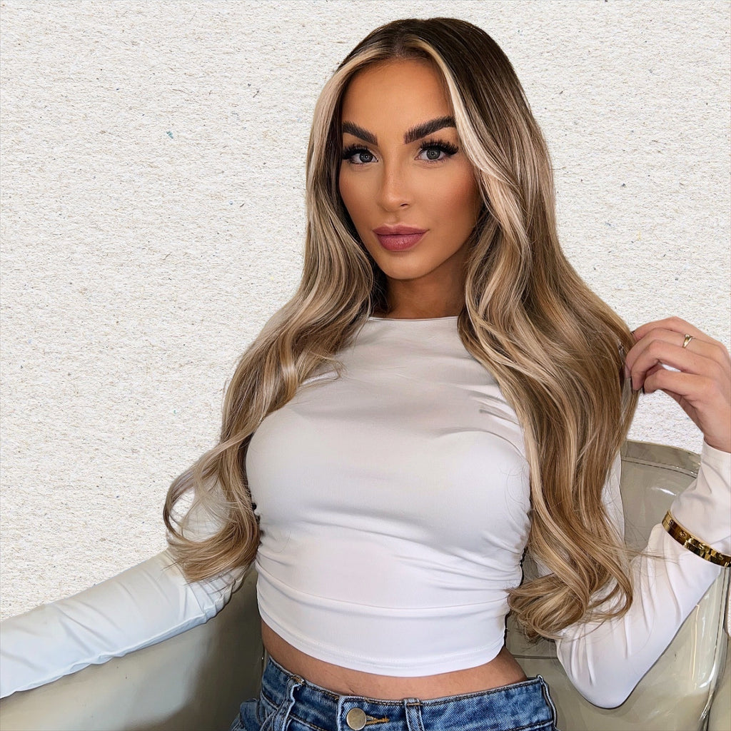 Human Hair Extensions. Bohemian Bronde