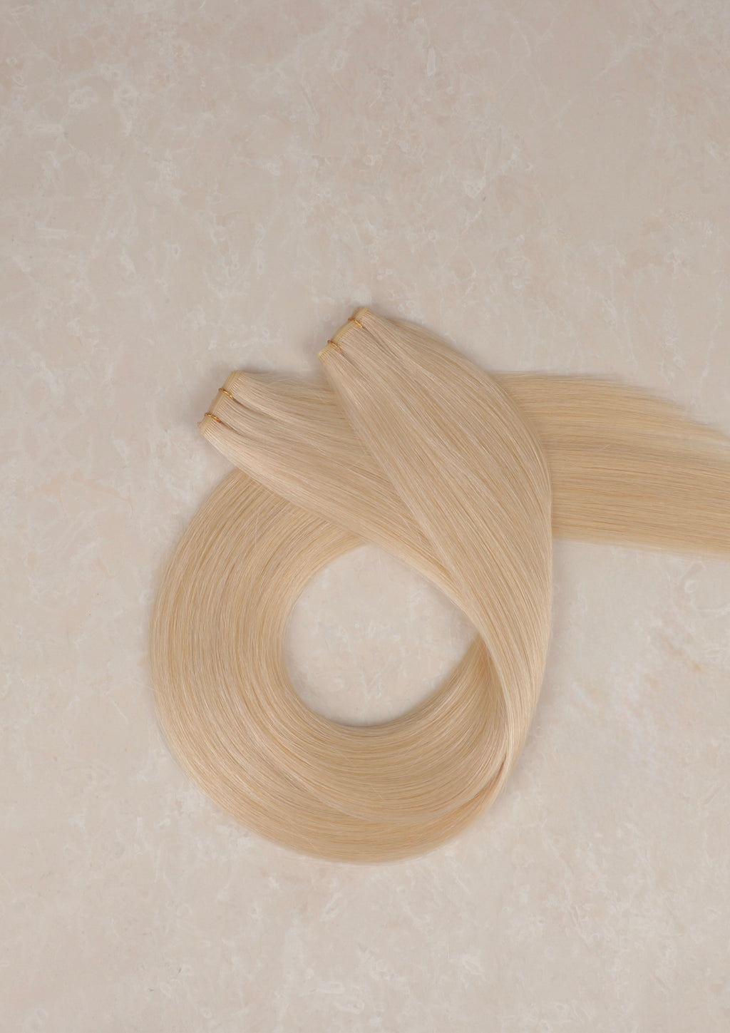 Human Hair Extensions. Mid Ash Blonde