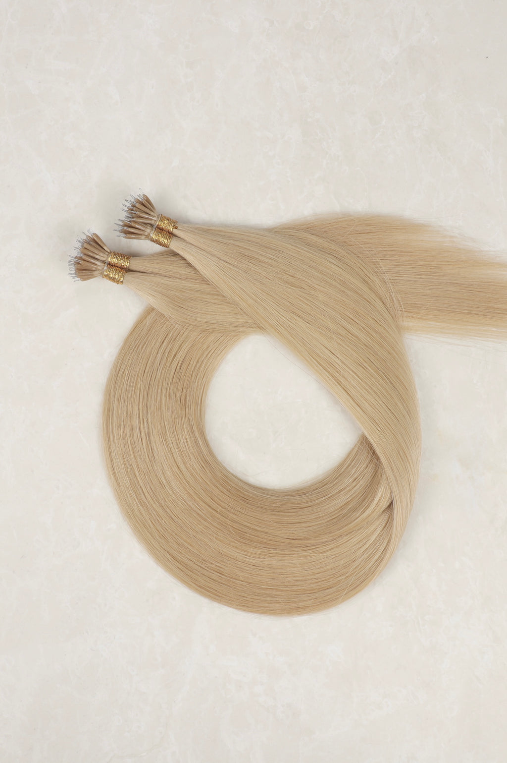 Human Hair Extensions. Mid Ash Blonde