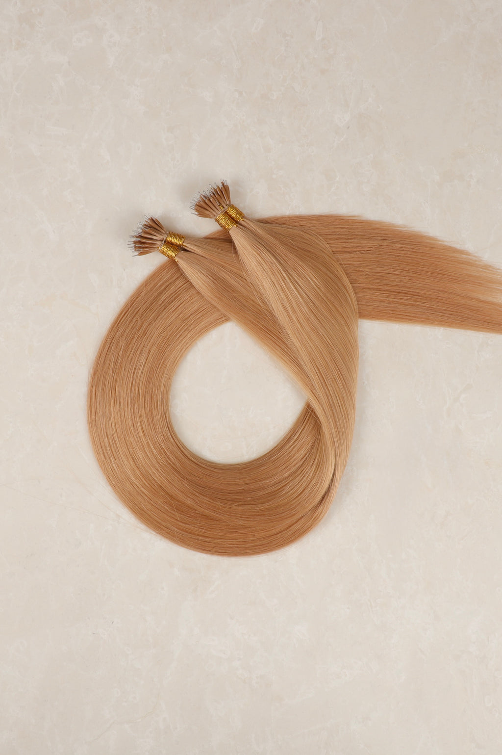 Human Hair Extensions. Strawberry Blonde