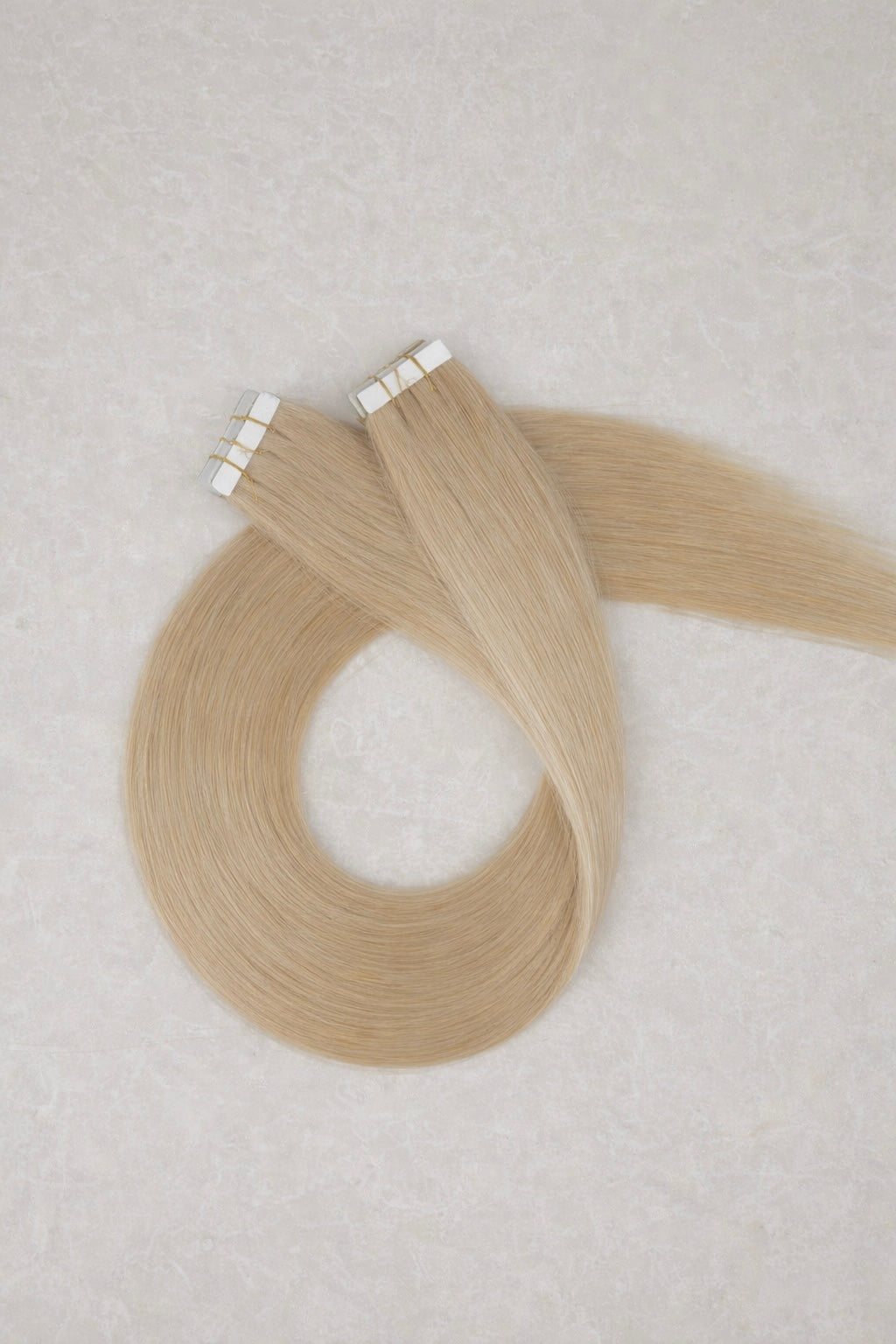Human Hair Extensions. Mid Ash Blonde