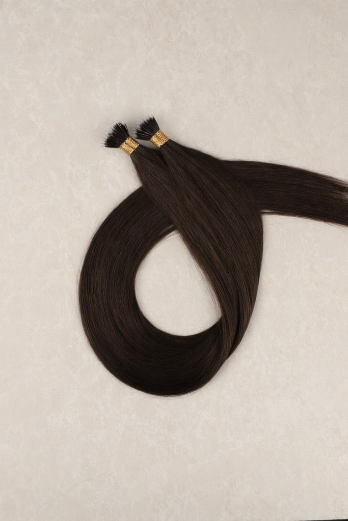 Human Hair Extensions. Espresso