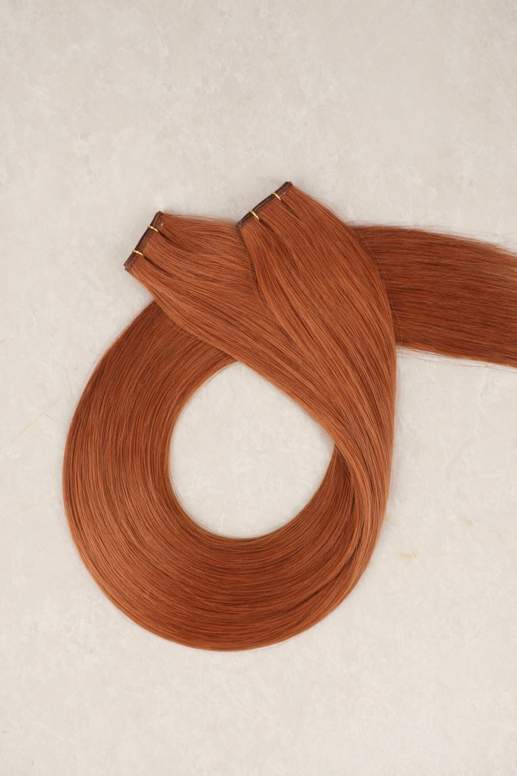 Human Hair Extensions. Copper