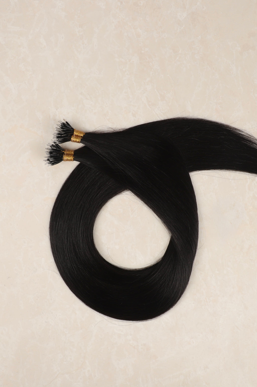 Human Hair Extensions. Jet Black