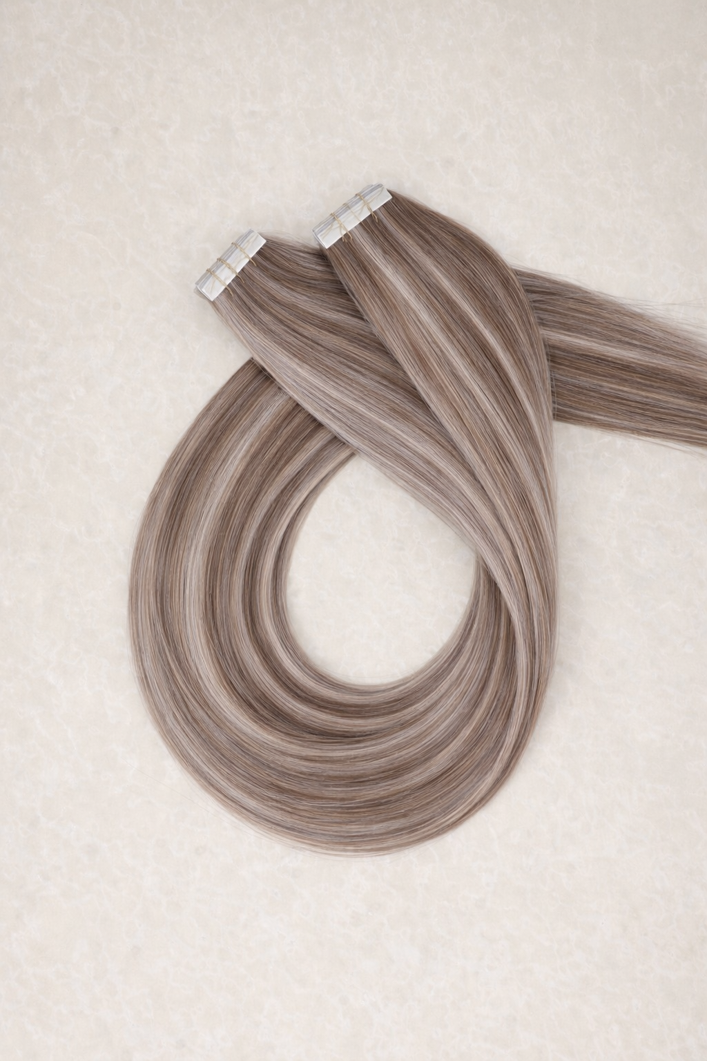 Human Hair Extensions. Iced Truffle