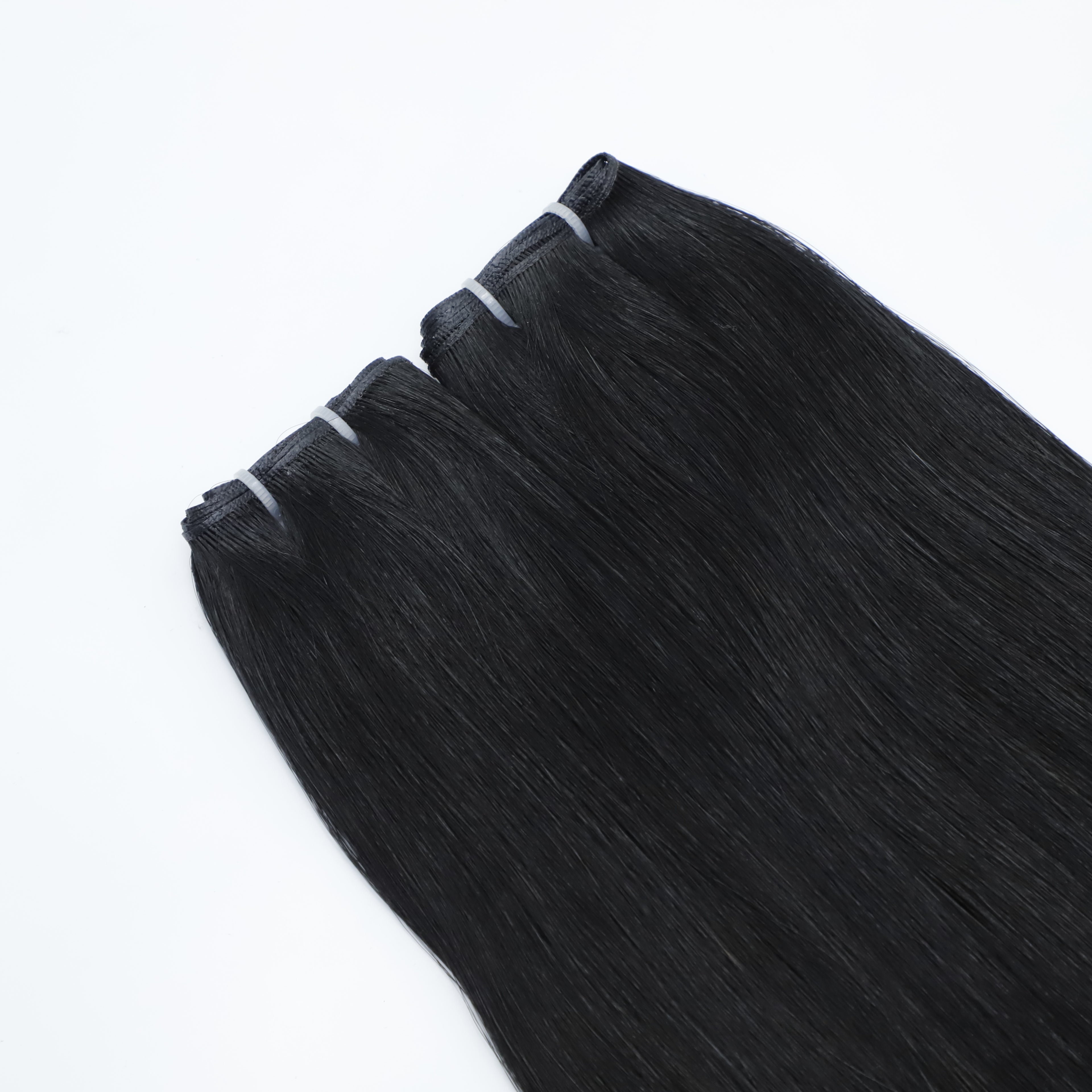 Human Hair Extensions. Jet Black