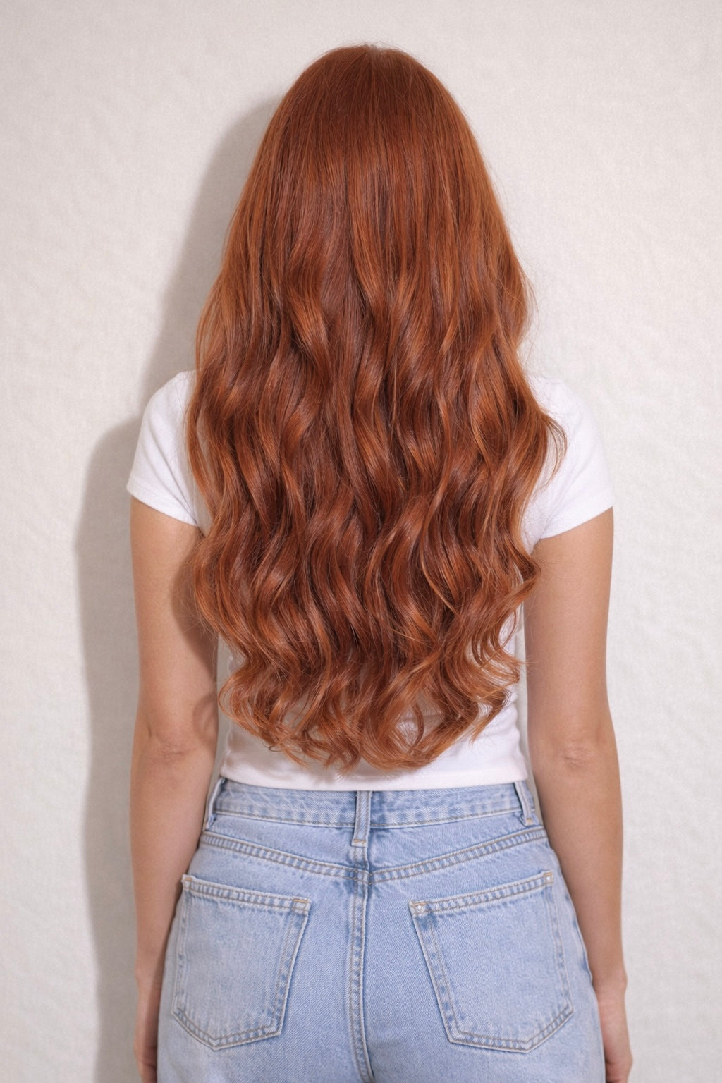 Human Hair Extensions. Copper