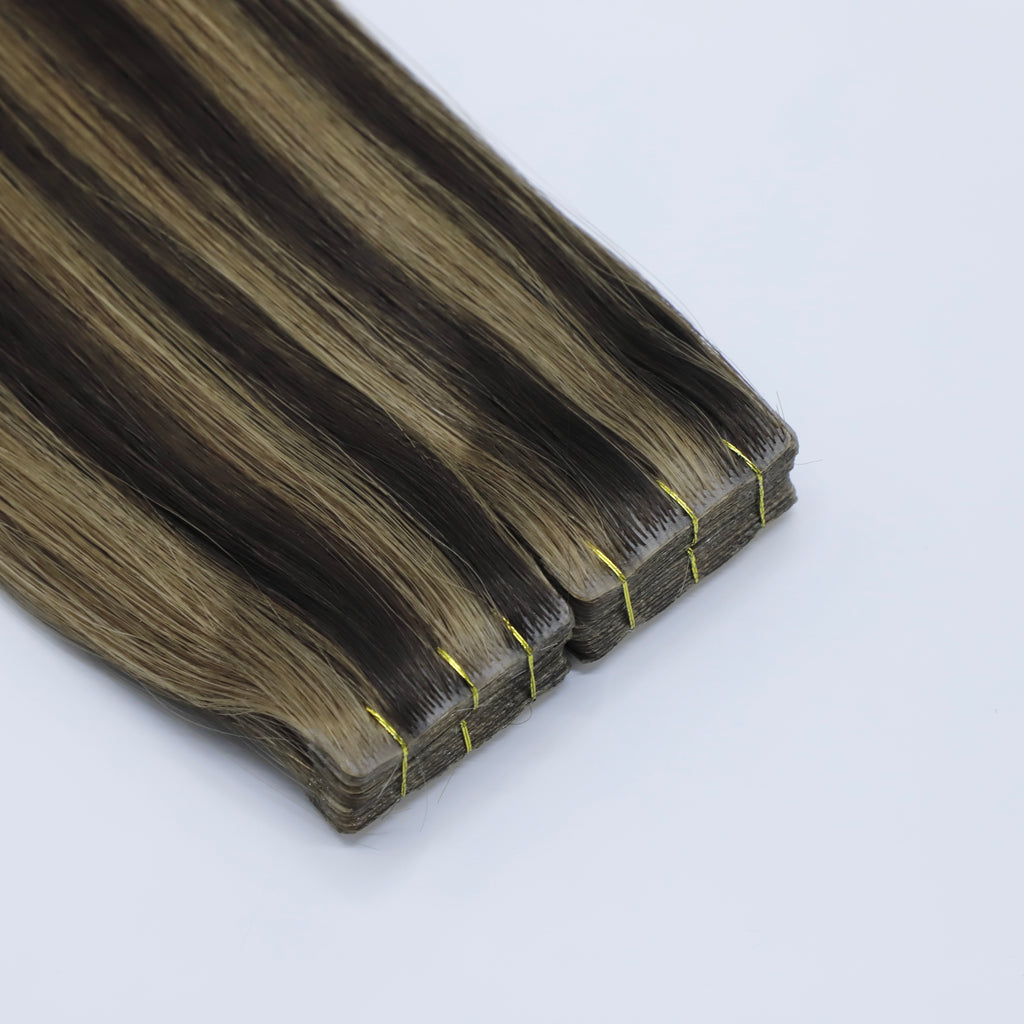 Human Hair Extensions. Iced Espresso