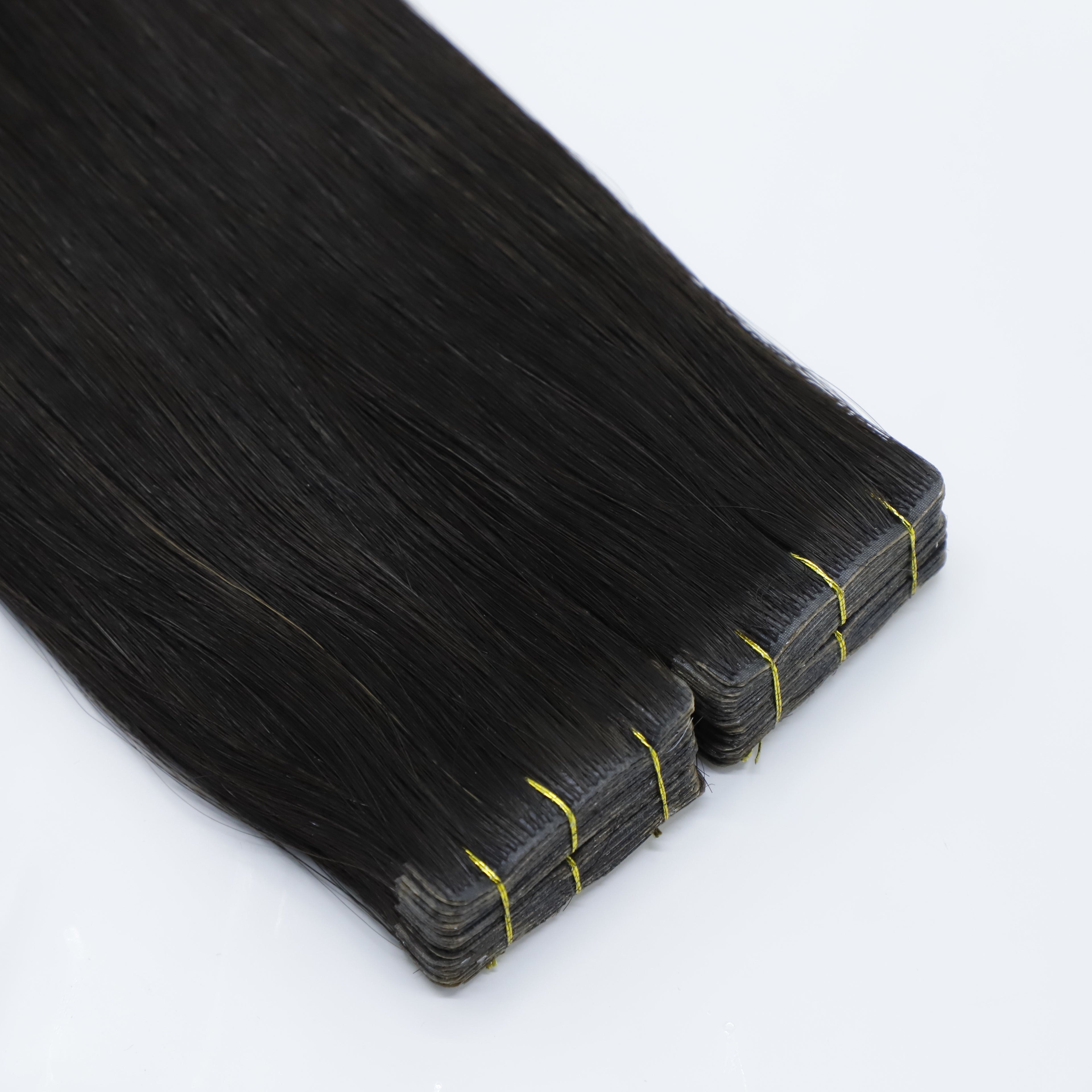 Human Hair Extensions. Natural Black
